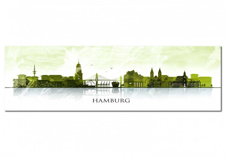 Canvas Print Hamburg: City on Water