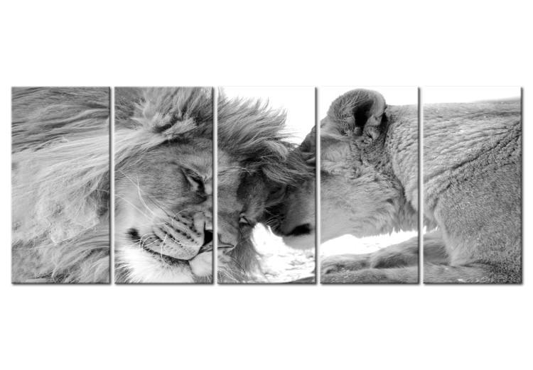 Canvas Print Lion's Love I