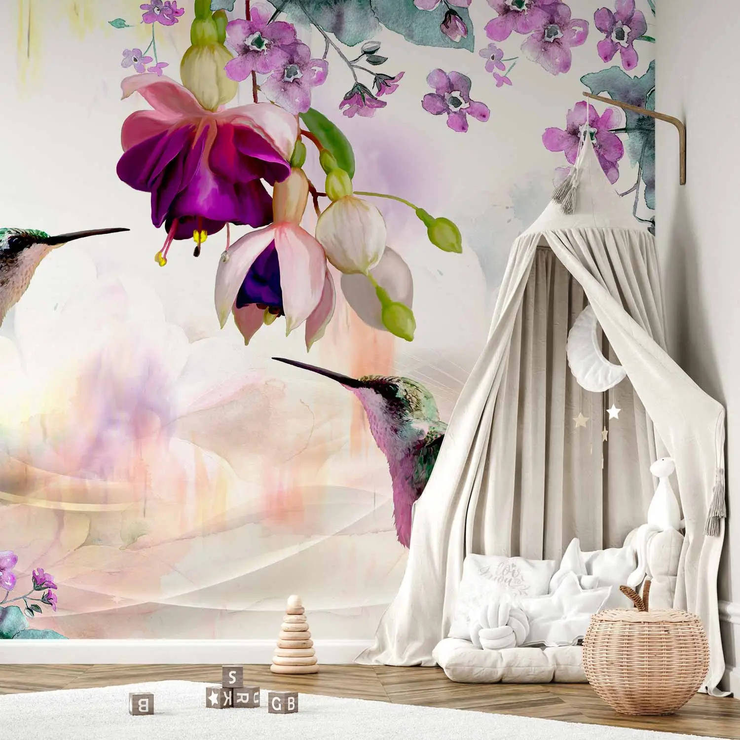 wallpaper flowers and birds