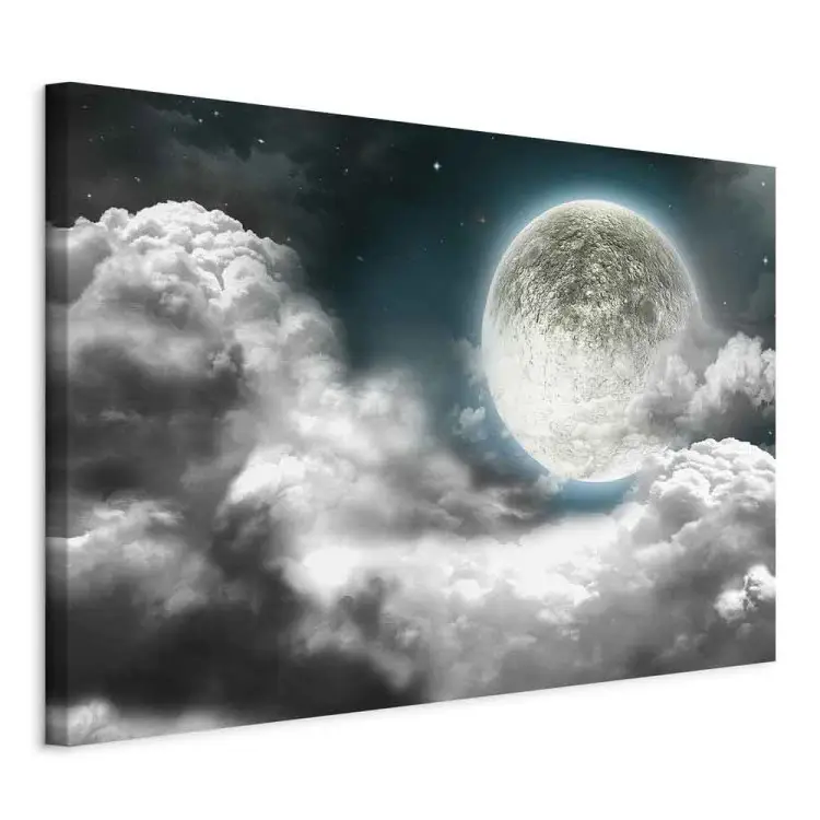 Silver Globe - Thick Clouds and Moonlit Sky