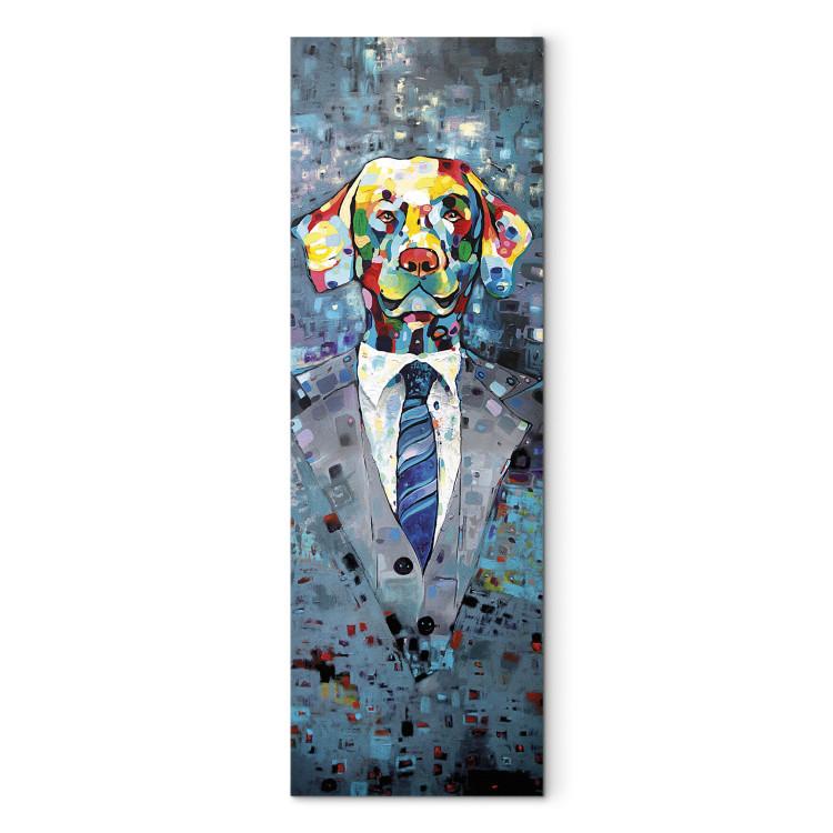 Canvas Print Dog in a Suit