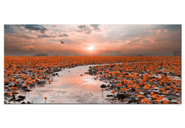Canvas Print Lily Pathway (1 Part) Wide