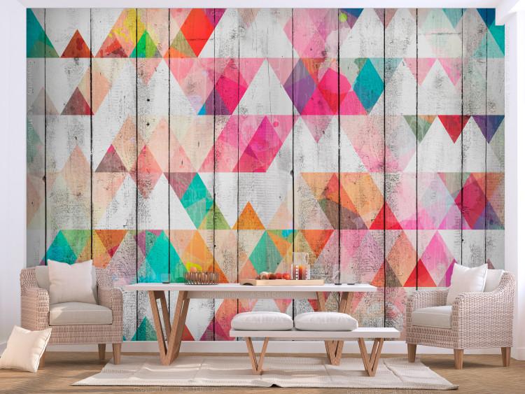 Wall Mural Rainbow Triangles