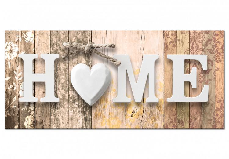 Canvas Print Smell of Home (1 Part) Beige Wide