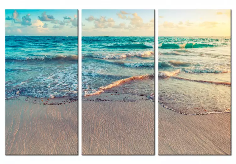 Canvas Print Beach in Punta Cana (3 Parts)