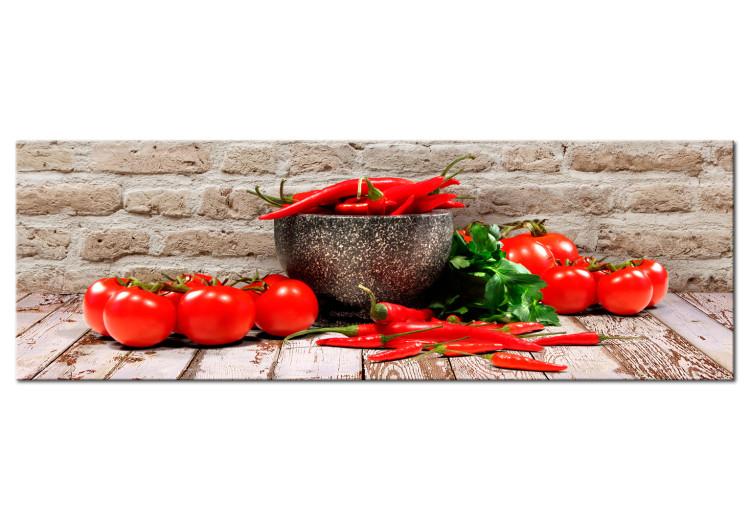 Canvas Print Red Vegetables (1 Part) Brick Narrow