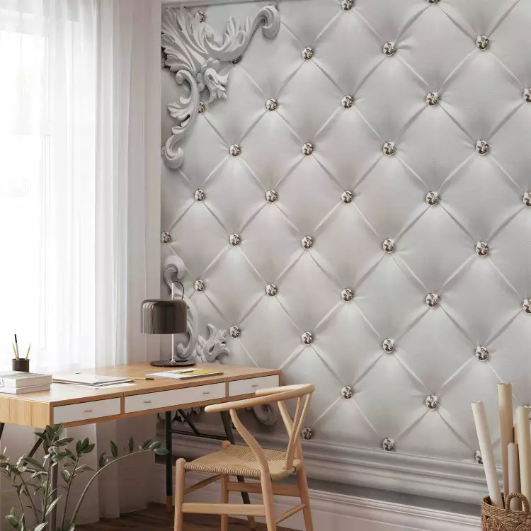 Wall Mural Quilted Leather