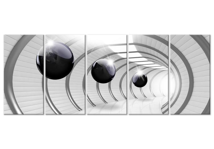 Canvas Print Space Tunnel (5 Parts) Narrow