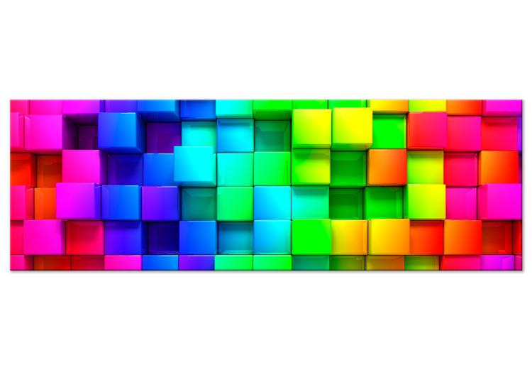 Canvas Print Colourful Cubes (1 Part) Narrow