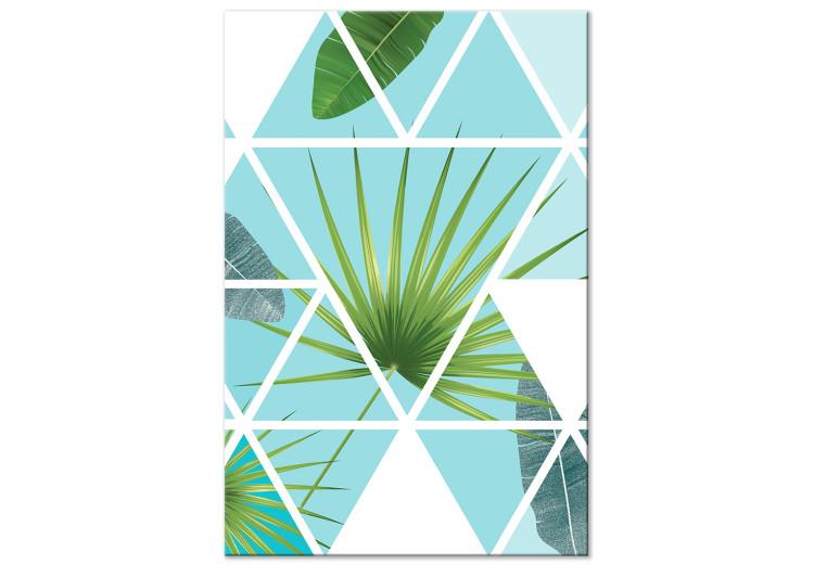 Canvas Print Geometric Palm (1 Part) Vertical