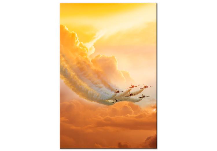 Canvas Print Airplanes in the Clouds (1 Part) Vertical
