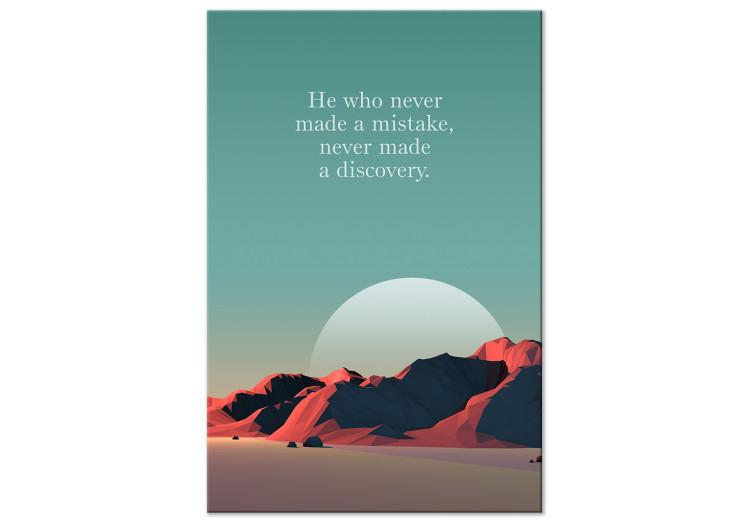 Canvas Print He Who Never Made a Mistake, Never Made a Discovery (1 Part) Vertical