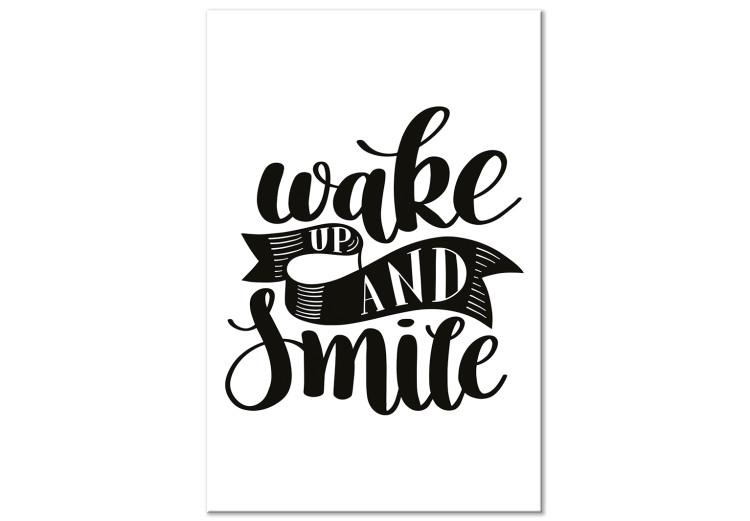 Canvas Print Morning Motivation (1-part) - English Quotes on White Background