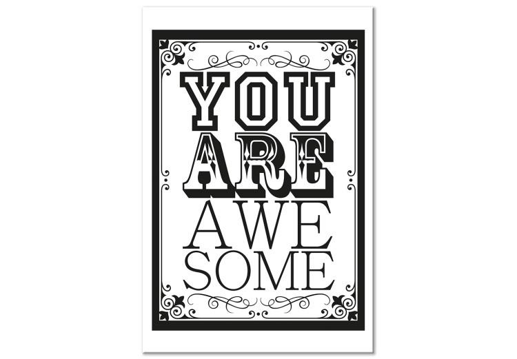 Canvas Print You Are Awesome (1 Part) Vertical
