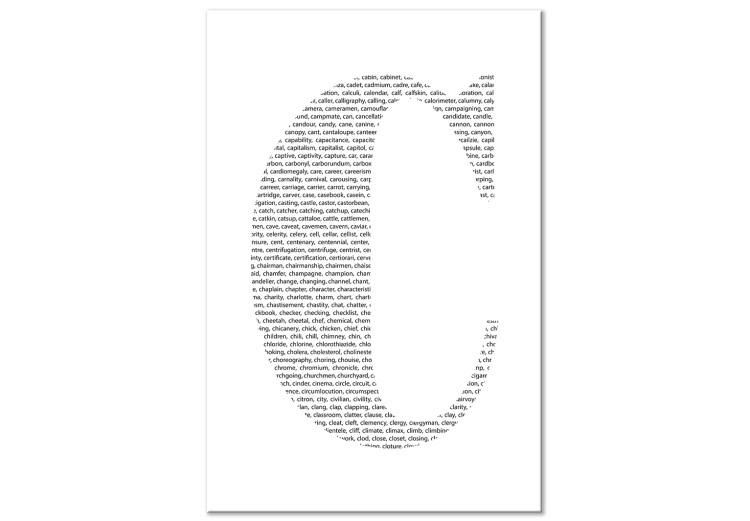 Canvas Print C for ... - the letter C composed of words starting with this letter