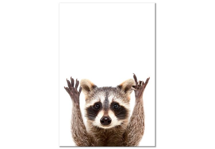 Canvas Print Raccoon (1 Part) Vertical