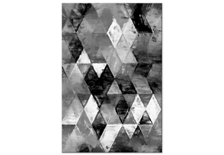 Canvas Print Geometric Minimalism (1-part) - Figures on Black and White Background