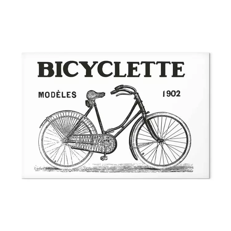 Old school vehicle bicycle graphics in vintage line art style