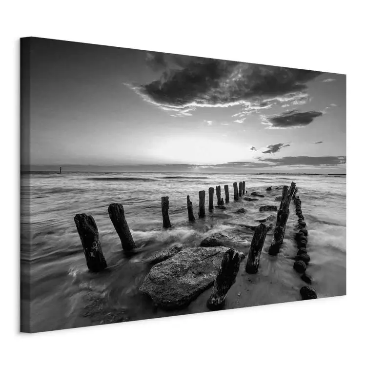 Sound of Waves - Sunset Landscape Over Stony Sea