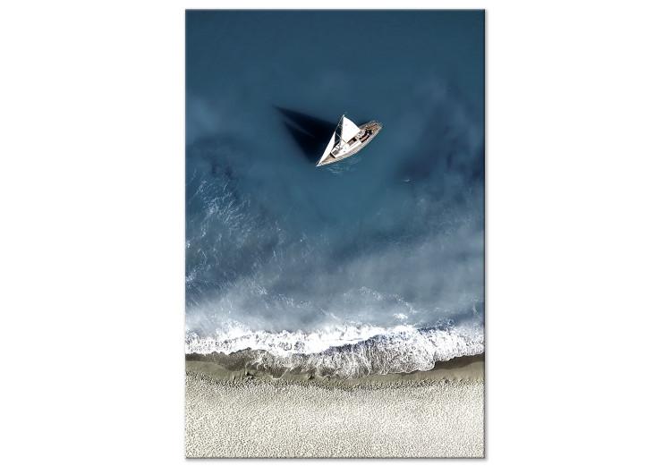 Canvas Print Yacht at Sea (1 Part) Wide