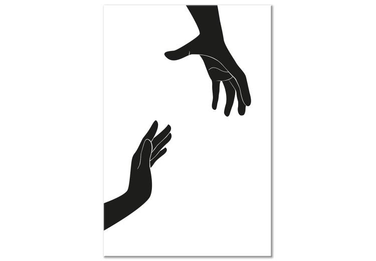 Canvas Print Black and White Tale (1-part) - Emotions at Arm's Length