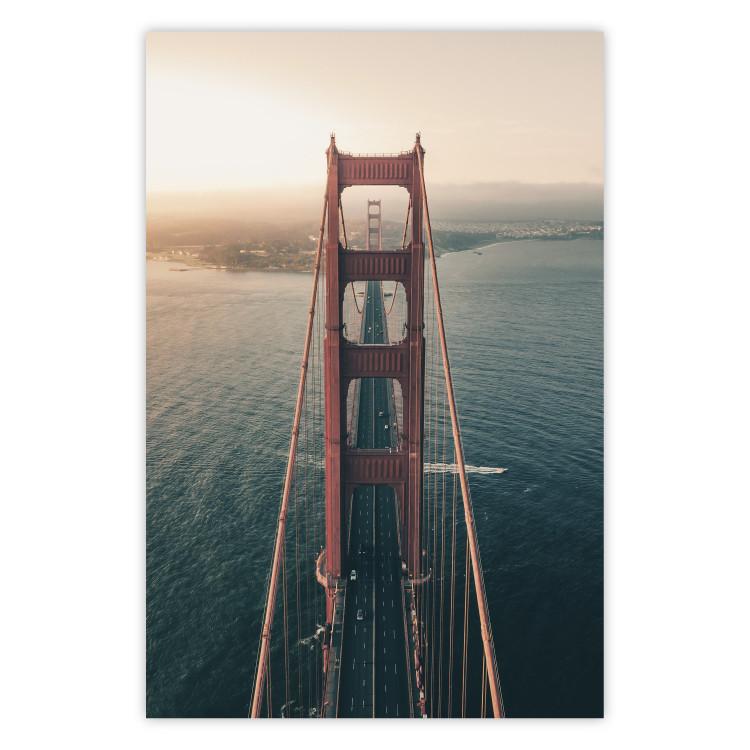 Poster Golden Gate Bridge - urban architecture landscape and calm ocean