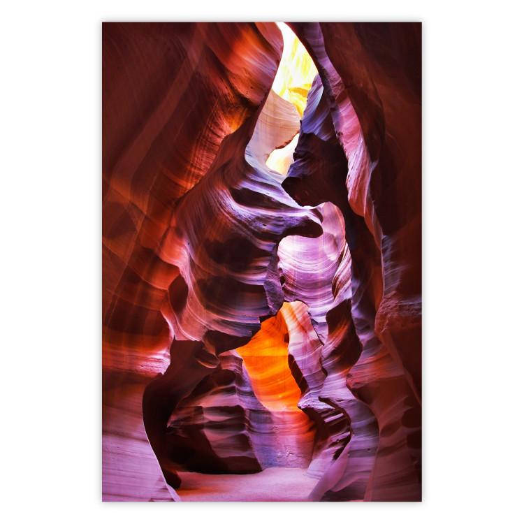 Poster Antelope Canyon - majestic nature landscape among tall rocks