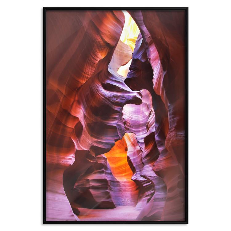 Poster Antelope Canyon - majestic nature landscape among tall rocks