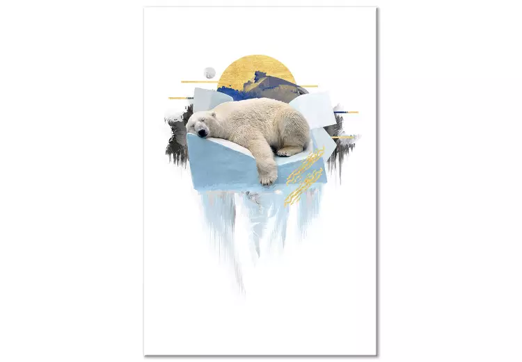 Canvas Print Polar Bear (1 Part) Vertical