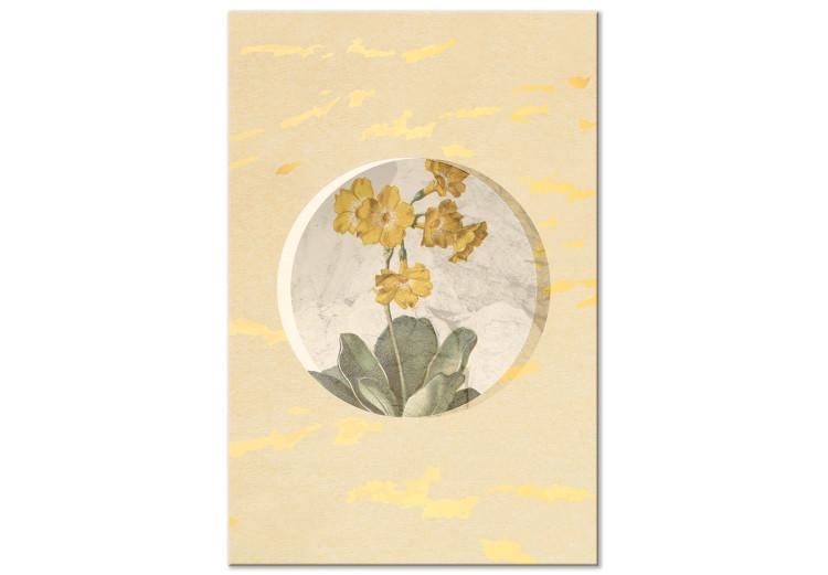 Canvas Print Flower In Circle (1 Part) Vertical