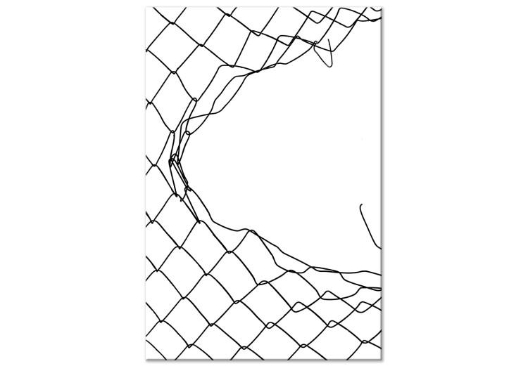 Canvas Print Torn Net (1 Part) Vertical