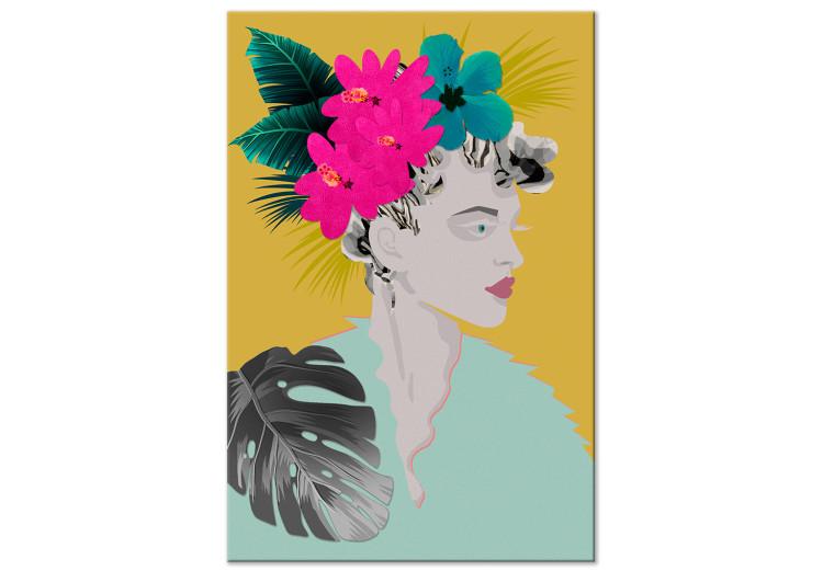Canvas Print Flowers In The Hair (1 Part) Vertical