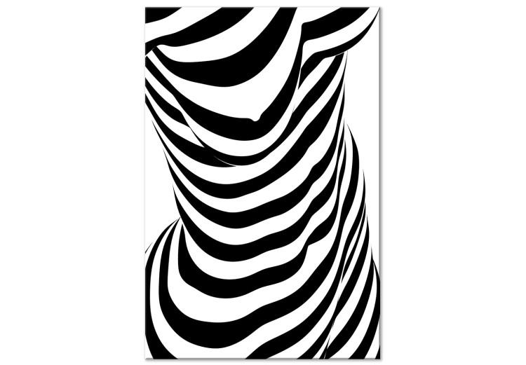 Canvas Print Zebra Woman (1 Part) Vertical