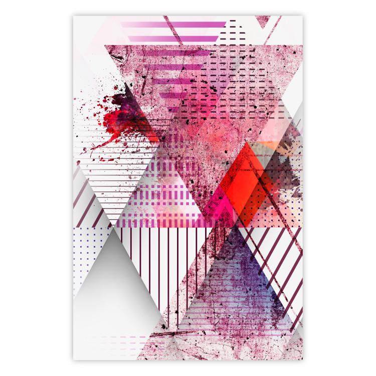 Poster Abstract Triangle - colorful geometric abstraction in triangles