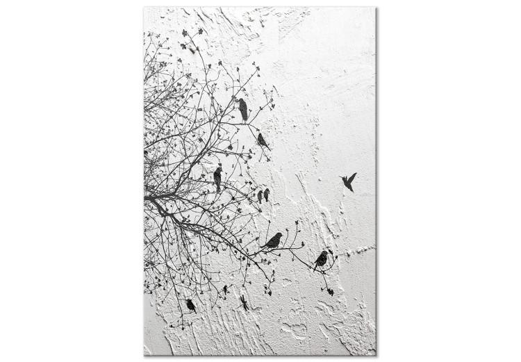 Canvas Print Birds on Tree (1 Part) Vertical