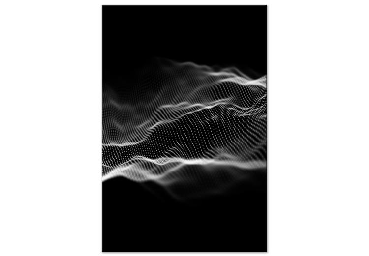 Canvas Print Soundwave (1-part) - Black and White Visualization of Music