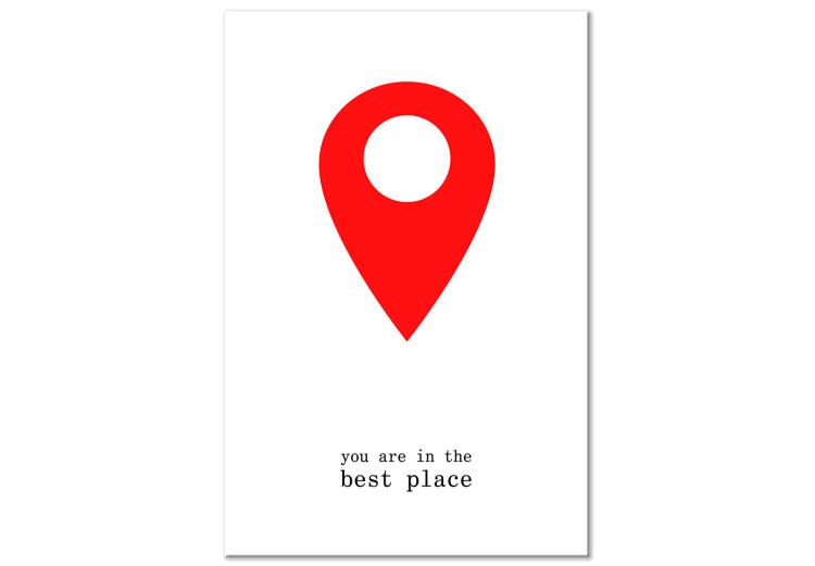 Canvas Print You Are in the Best Place (1 Part) Vertical