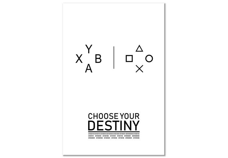 Canvas Print Choose Your Destiny (1 Part) Vertical