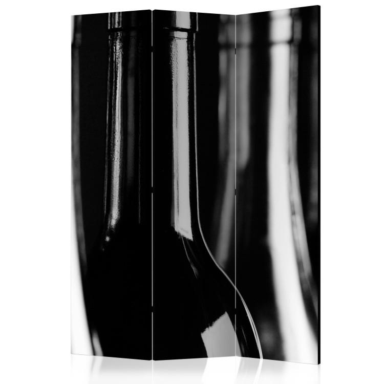 Room Divider Wine Bottles - black and white wine bottle against other bottles