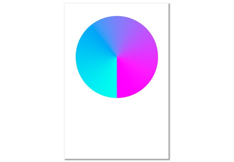 Canvas Print Gradient cirlcle - a colourful geometric figure on a white background