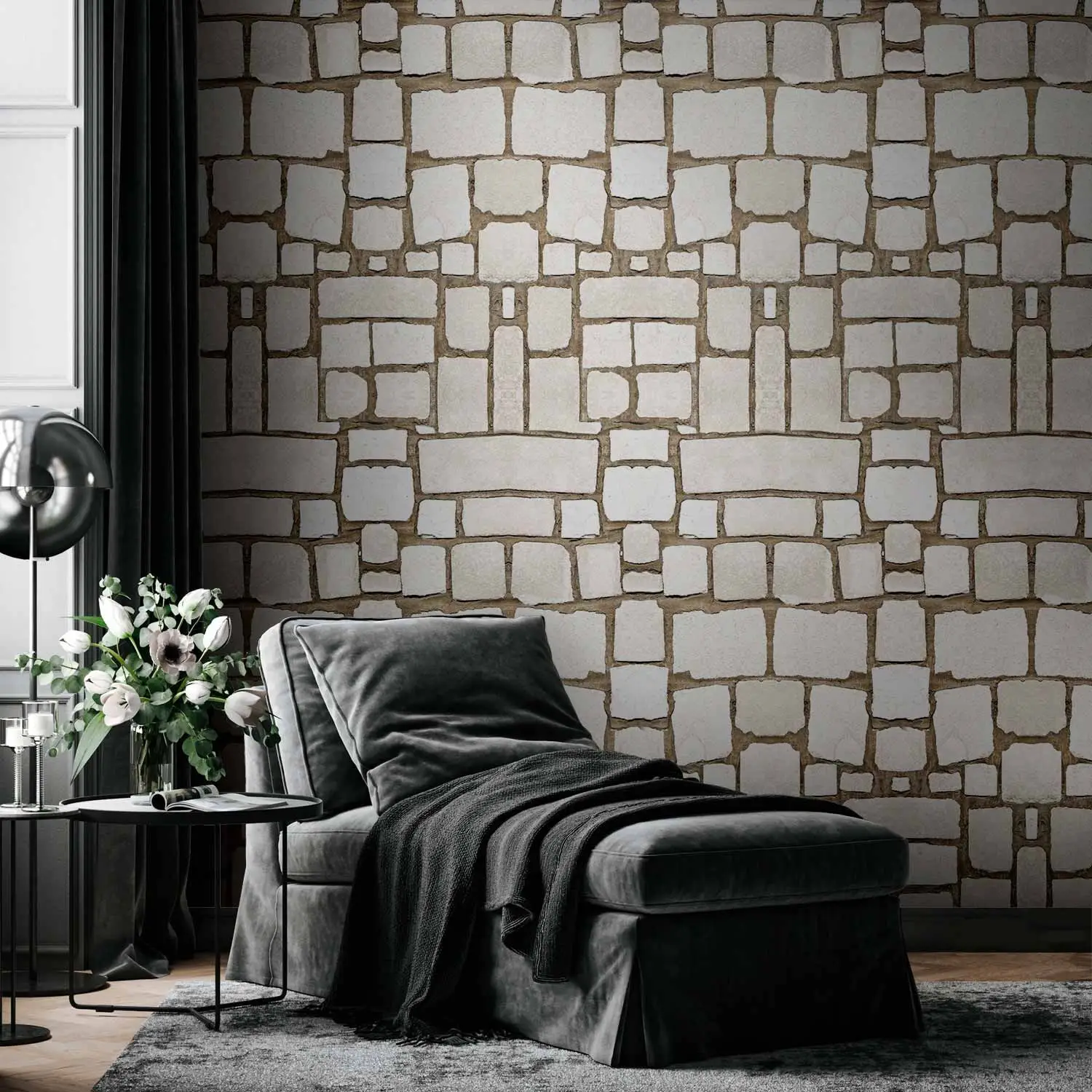 modern stone colour wallpaper