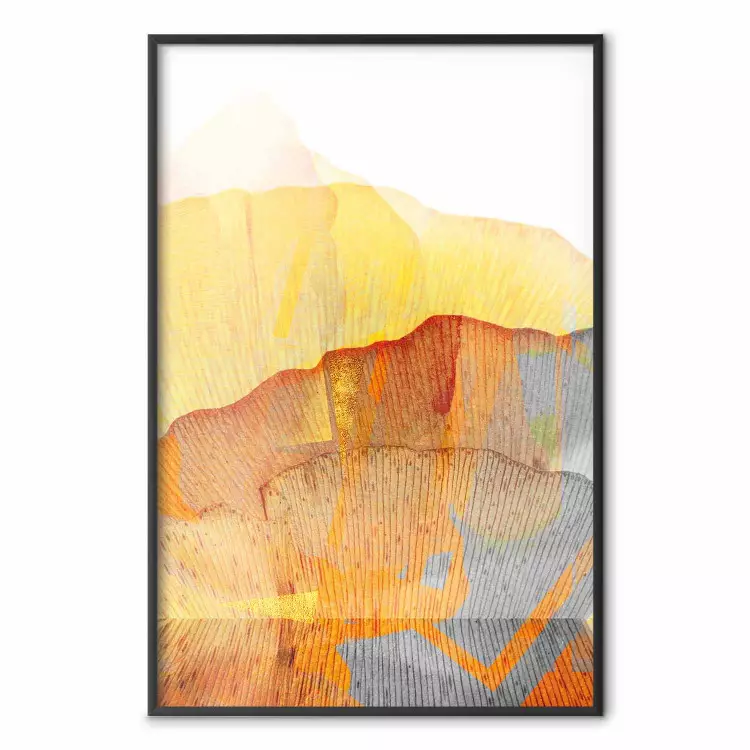 Noble Stone - colorful abstraction with predominance of orange