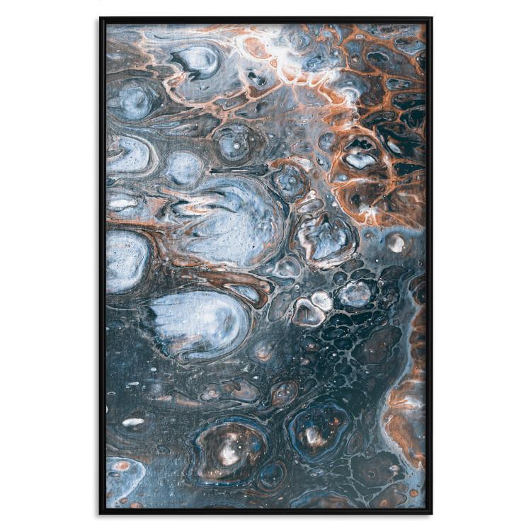 Poster Ocean of Spots - artistic abstraction filled with colorful streaks