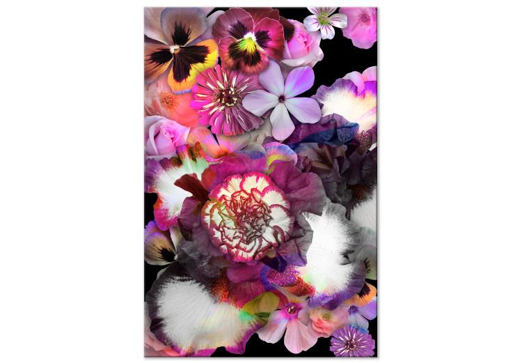 Canvas Print Plant madness - lush flowers in purple and pink colors