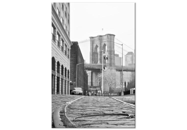 Canvas Print Brooklyn Bridge - an landmark of New York and architecture in the USA
