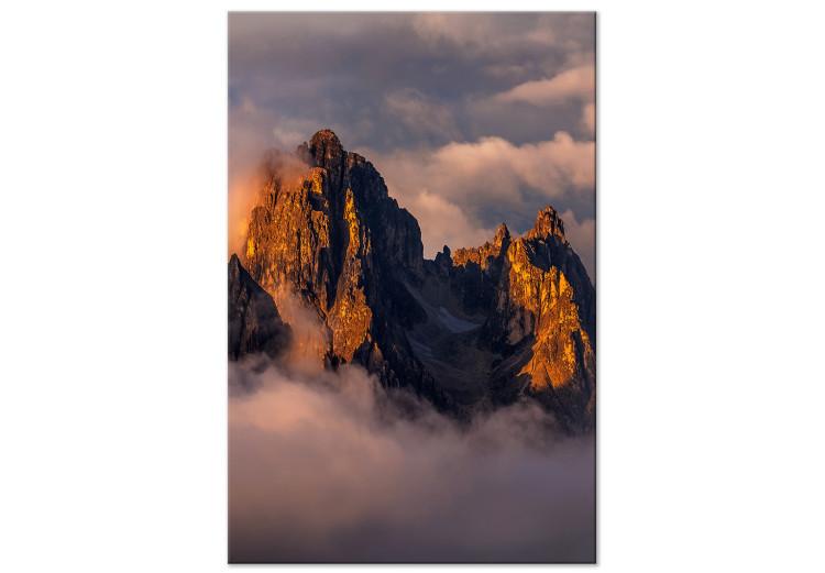 Canvas Print Mountains in the Clouds (1 Part) Vertical