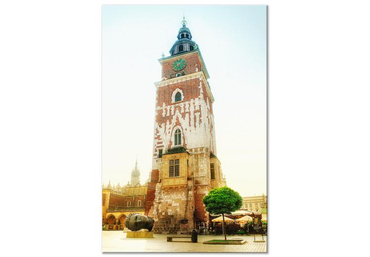 Canvas Print Town Hall in Krakow - a historic building in the center of the city