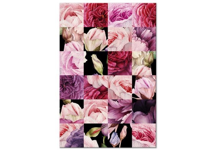 Canvas Print Flower madness - collage of pink and purple plant petals