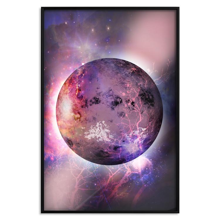 Poster Unknown Planet - cosmos and stars in a unique colorful abstraction