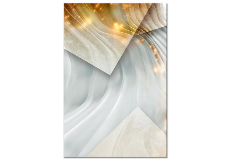 Canvas Print Silk space - abstract with a motif of reflections and waves
